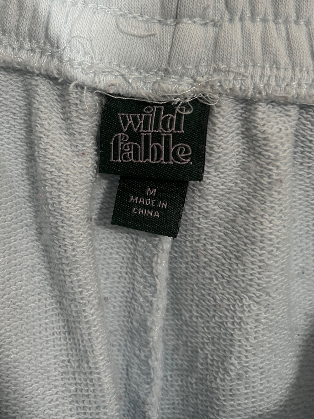 Baby Blue Cargo Sweat Shorts Size Women’s Medium Loungewear Comfy Pastel - Picture 2 of 5